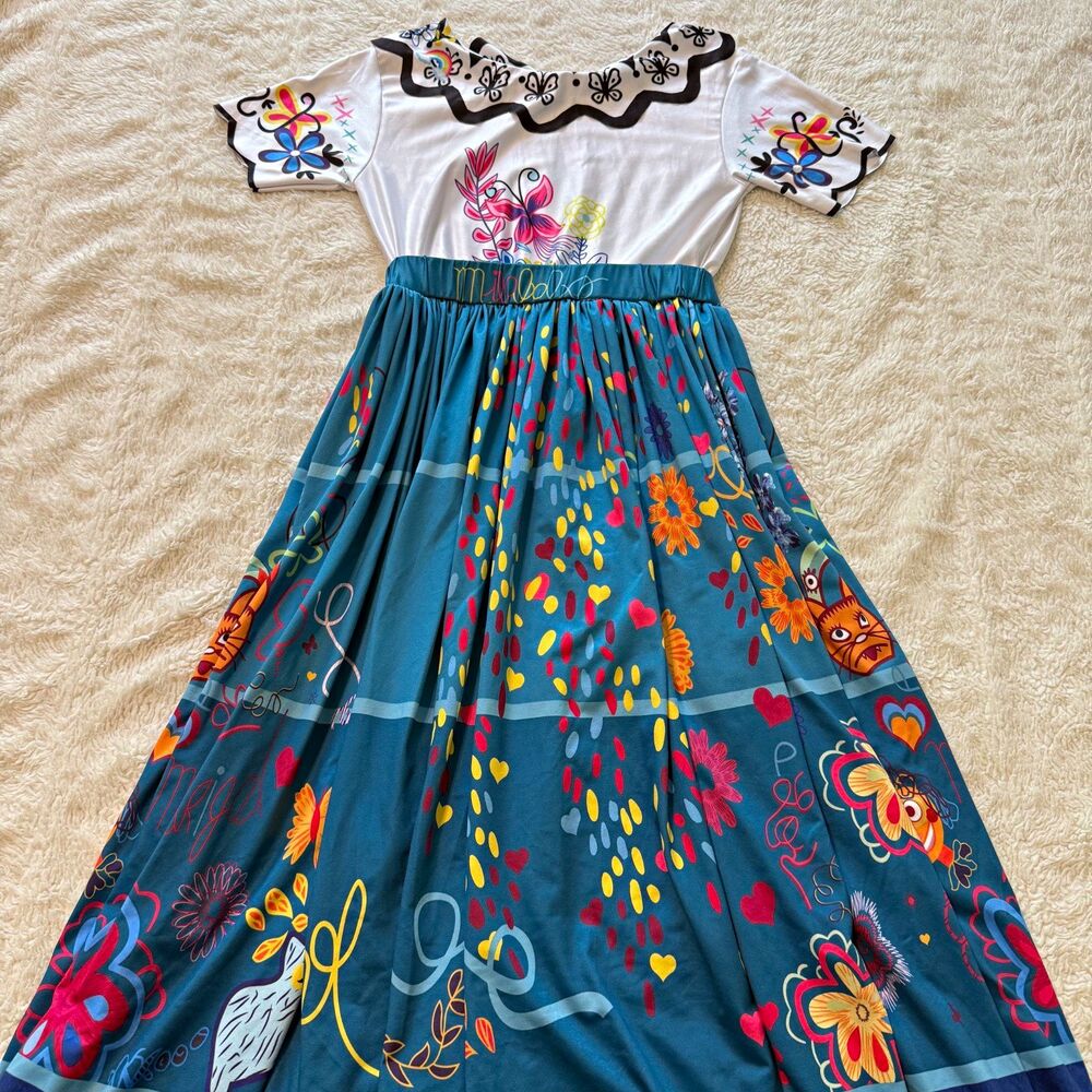 Disney Encanto Mirabel Girls Costume Size 8 Shirt and Skirt 2 pc Set Halloween
